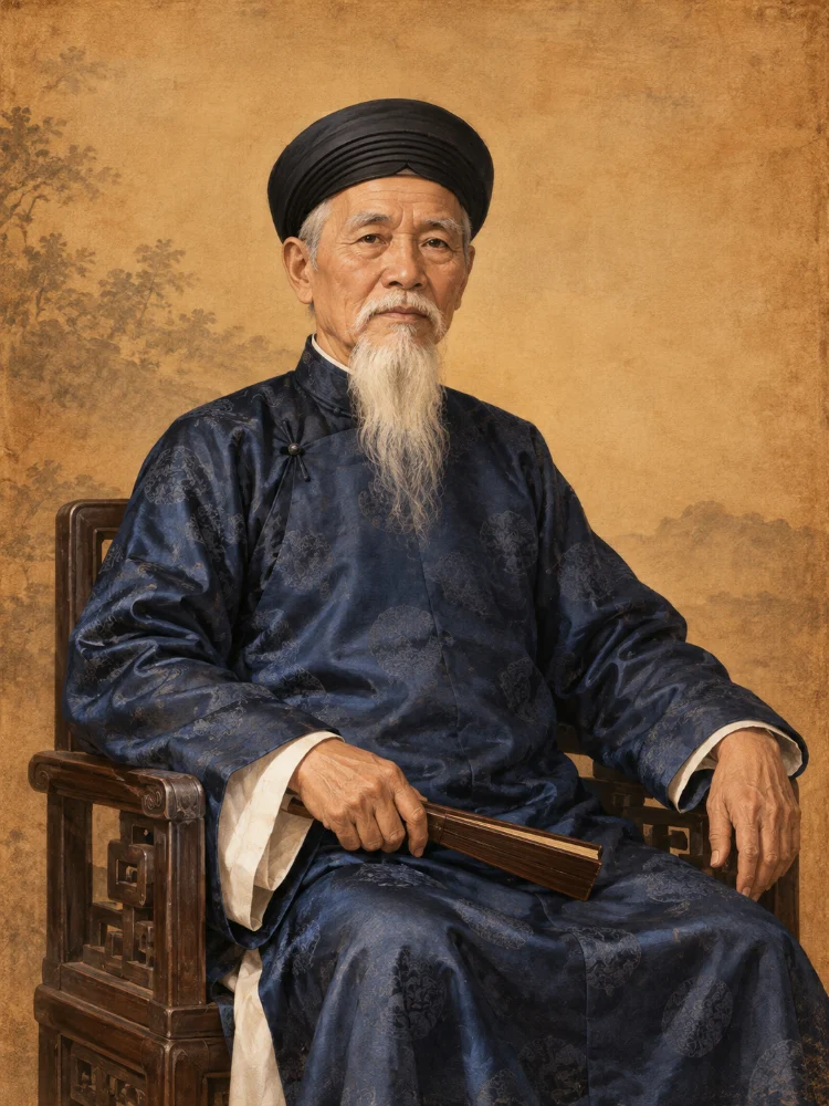 Chân dung minh hoạ thủy tổ Trần Công Đức